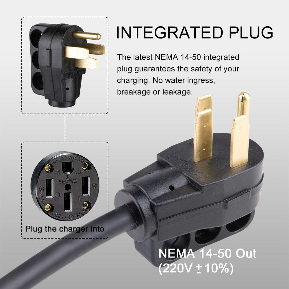 Portable Level 2 Electric Vehicle Charger 26ft W88514