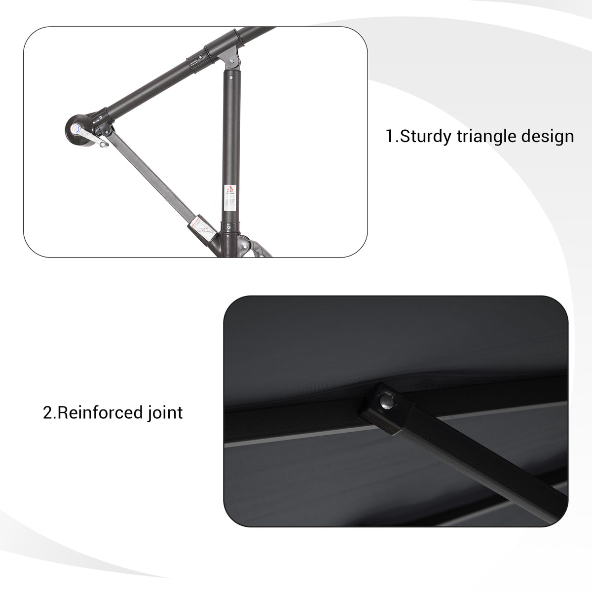 Gray Offset Patio Umbrella D495767