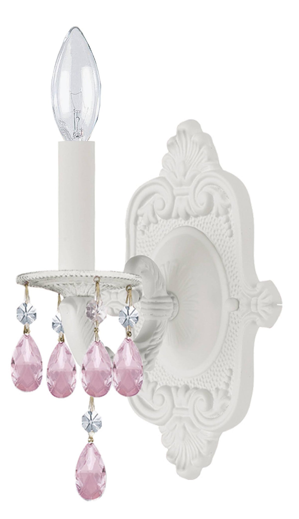 White Crystal Sconce S535362