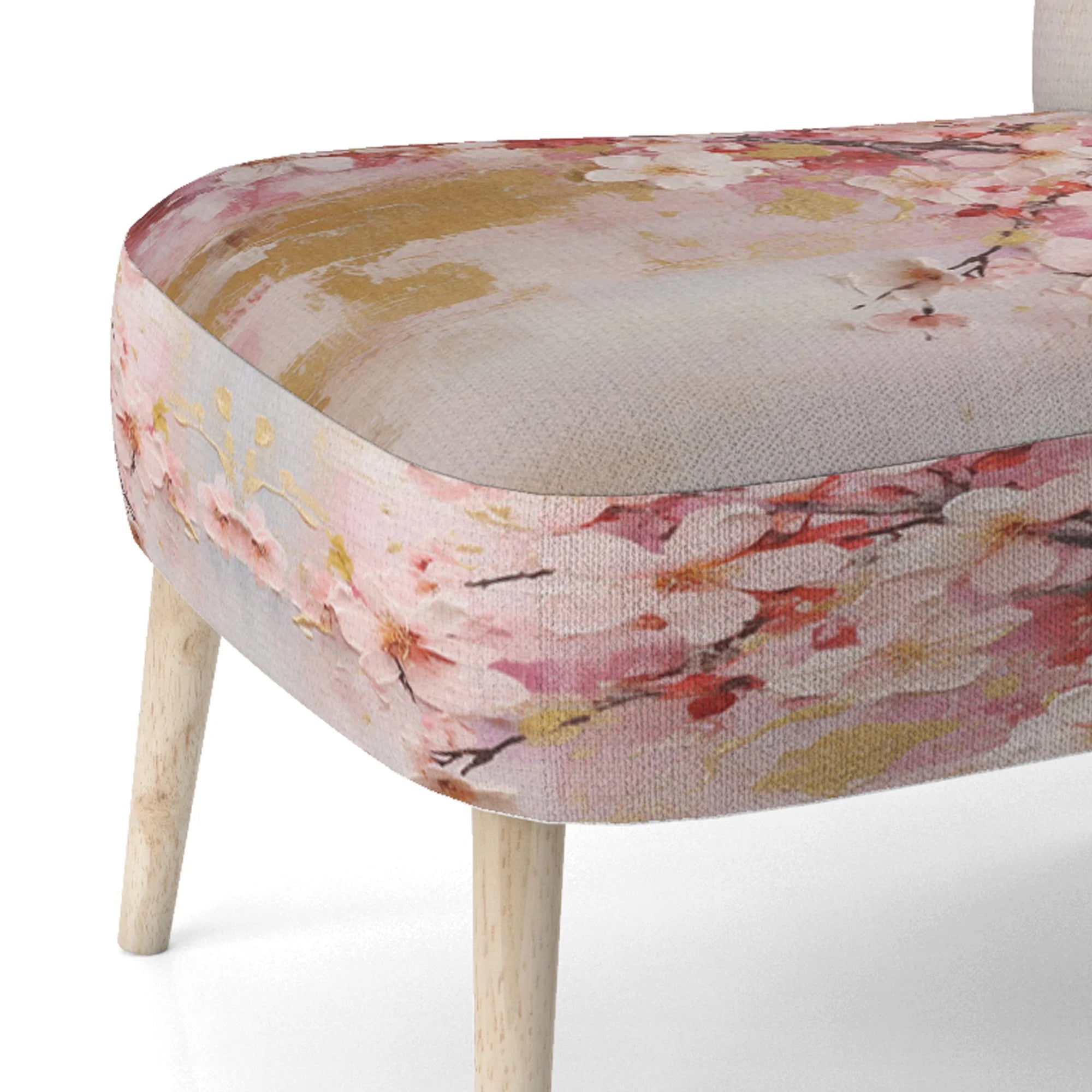 Upholstered Floral Accent Chair and Traditional Arm Chair U2104