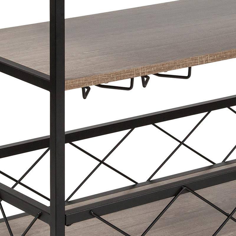Oak Wood Kitchen Bar Cart K30942