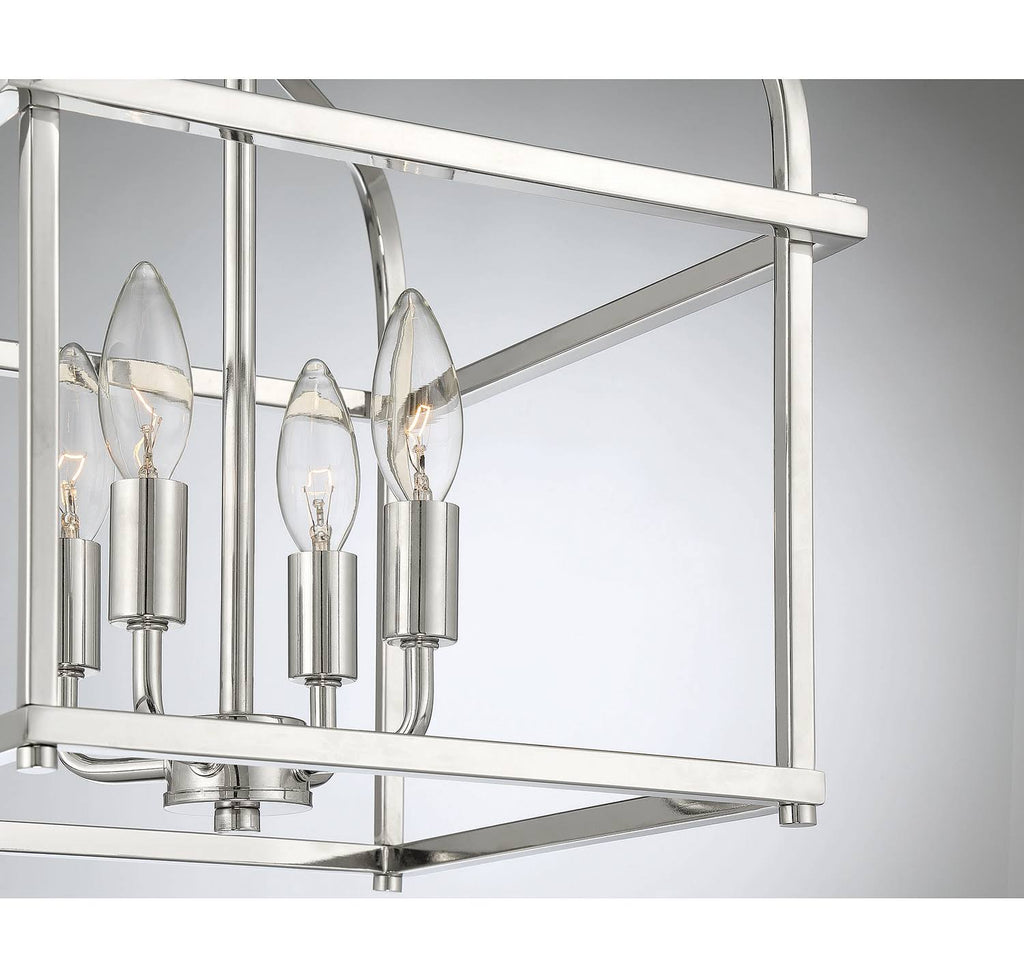 Polished Nickel Semi Flush Light N935