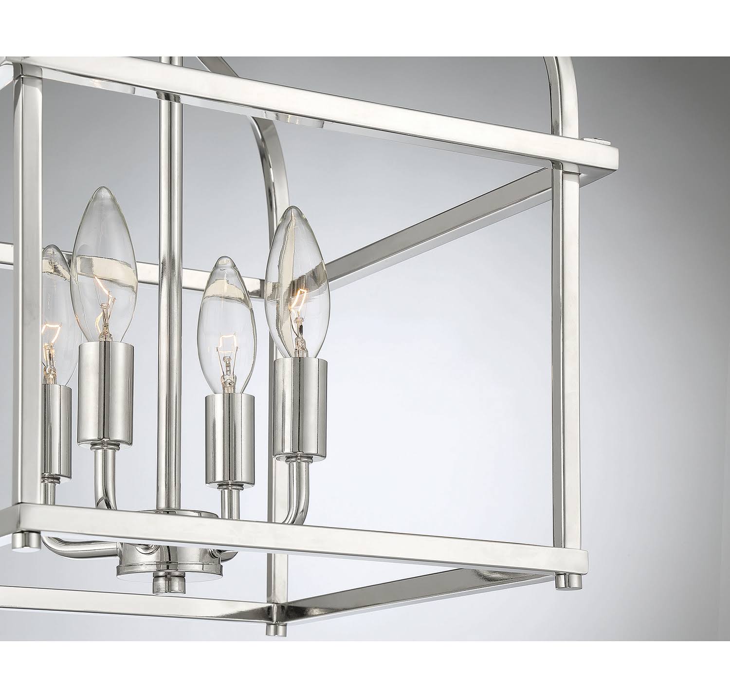Polished Nickel Semi Flush Light N935