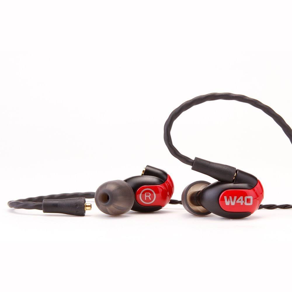 W40 Four-Driver Earphones with Microphone and MMCX Audio Cable S608