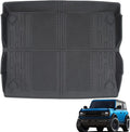 Cargo Liner Trunk Floor Mat for Ford Bronco 2021 2022 All Weather Waterproof TPE Pack of 2 T4493
