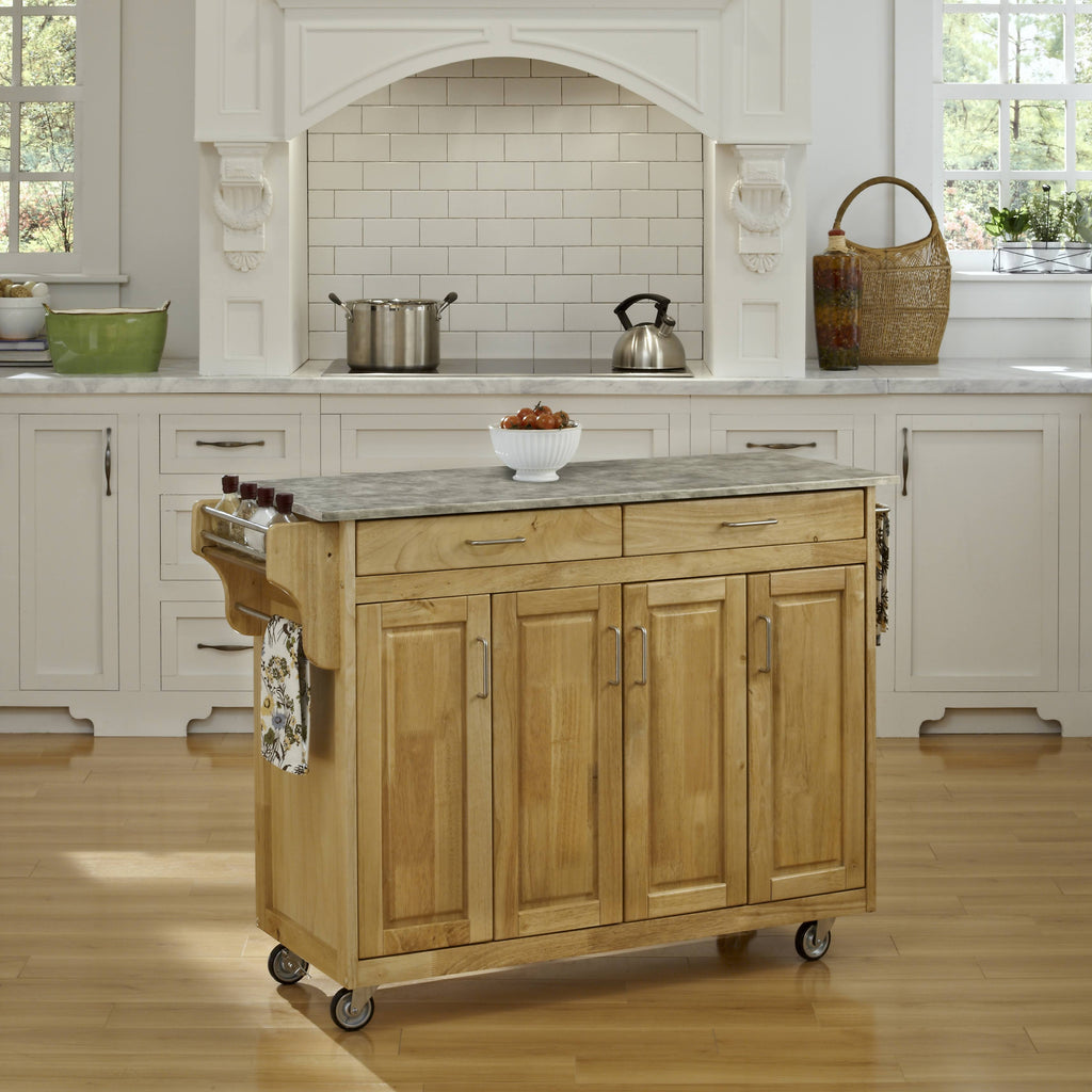 Natural Concrete Top Cart K1030