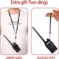 Ham Radio Handheld 2-Way Radio with 3800mAh Battery Programming Cable Tactical Antenna and Tube Earpiece Handheld MIC Full Kit L8493