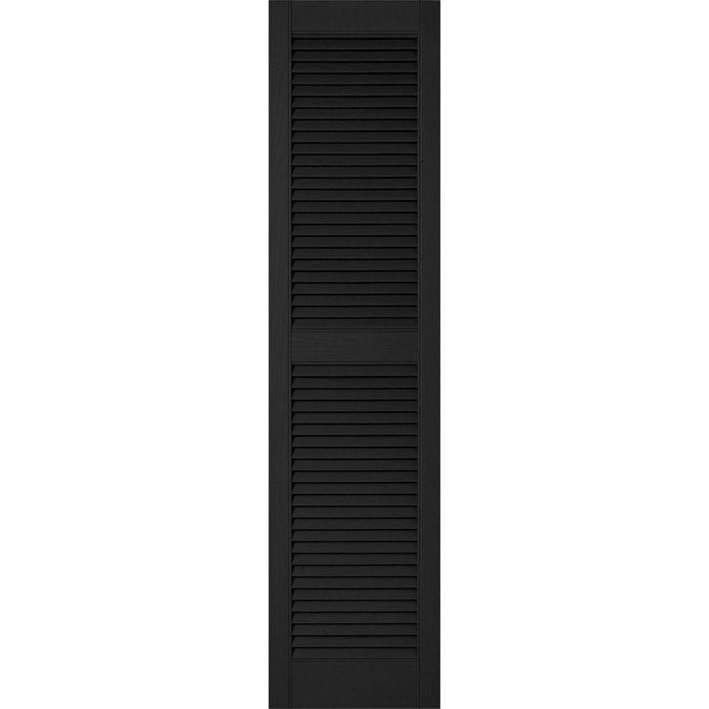 14 1/2W x 47H Vinyl Open Louver Shutters Q764