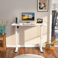 White Electric Height Adjustable Standing Desk H784