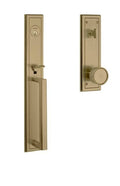Satin Brass Single Cylinder Handleset E716