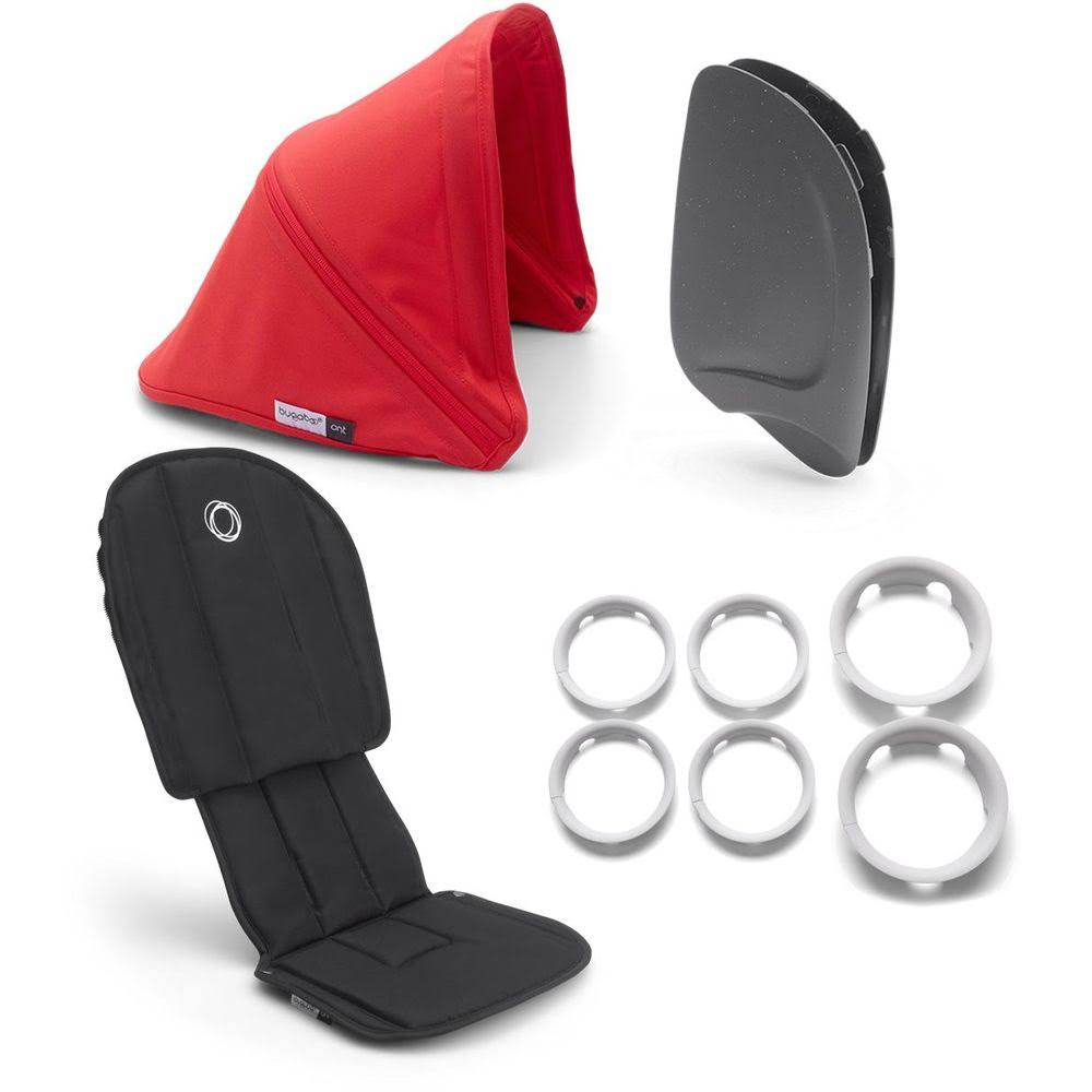 Ant Style Set - Black - Neon Red M5198