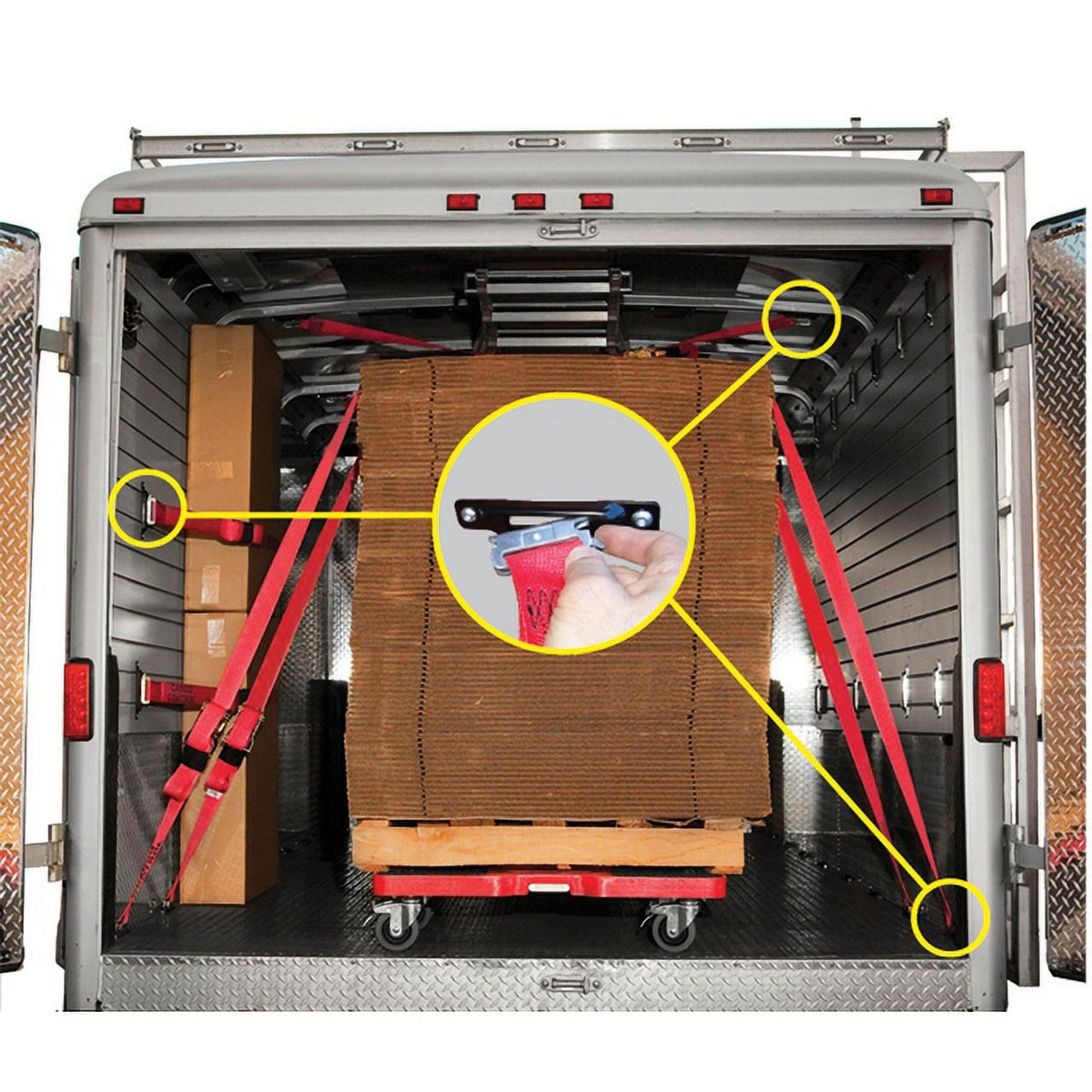 Tie Down Strap Kit, Cam Buckle, Poly, 16ft. Y57155