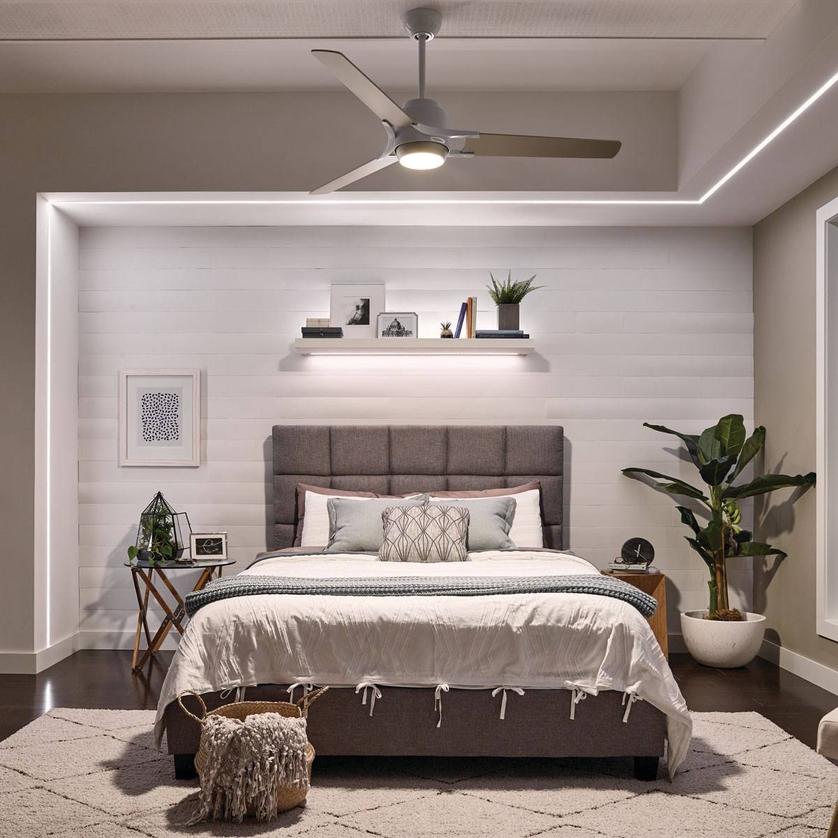 Polished Nickel 60x22 LED Ceiling Fan Y662824