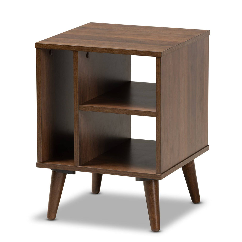 Walnut Wood End Table W2362