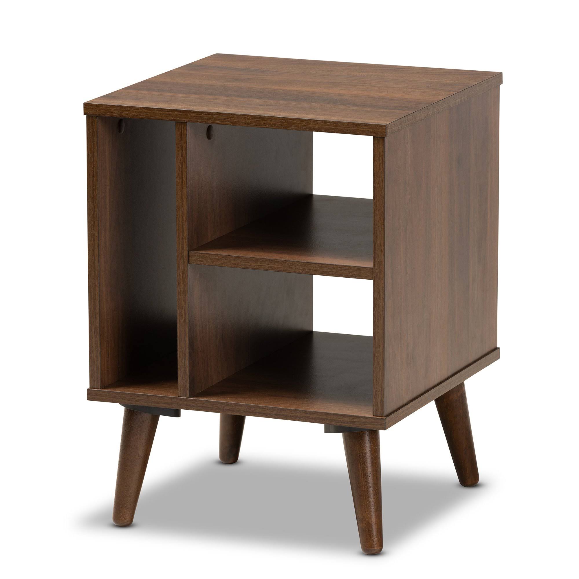 Walnut Wood End Table W2362