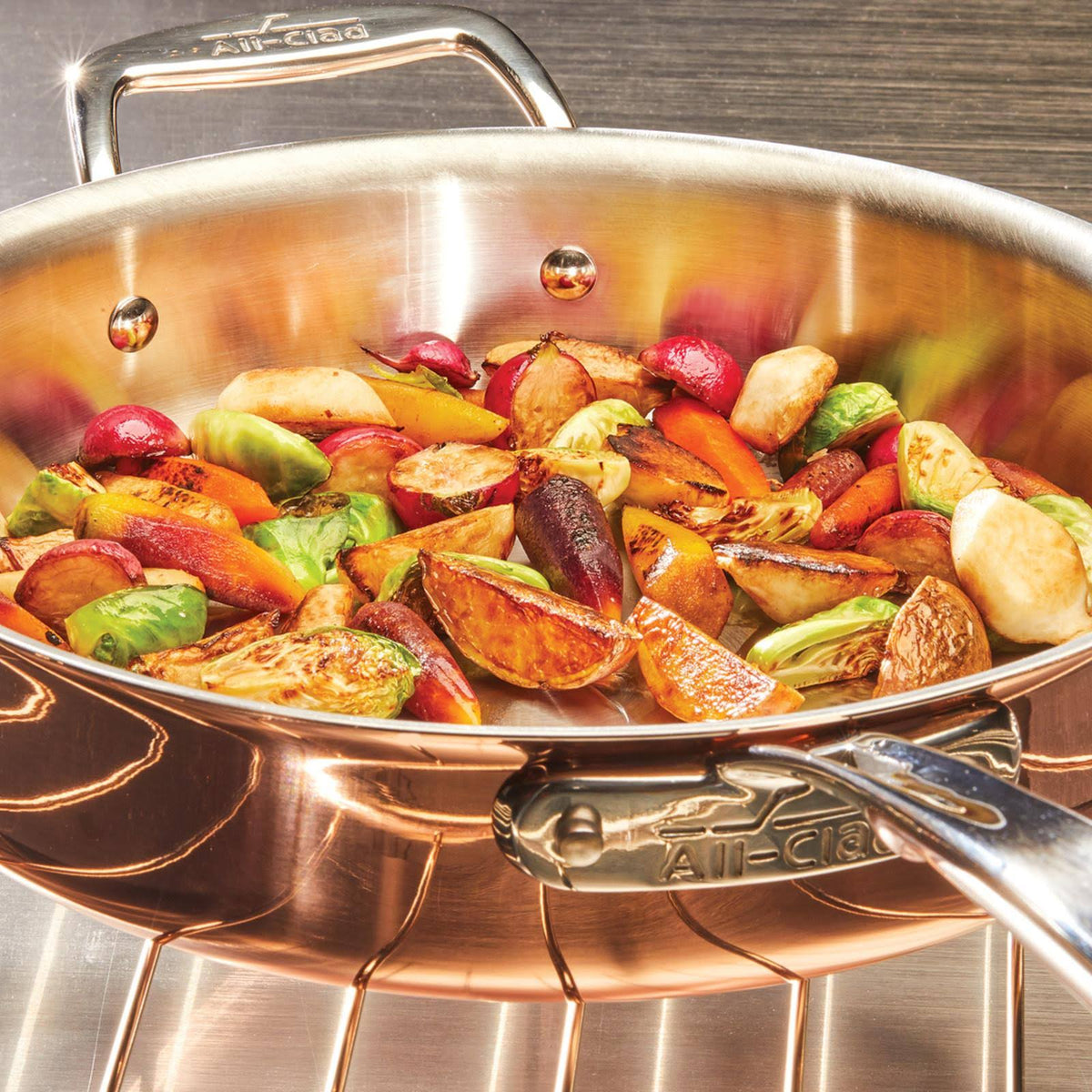 5 Piece Copper Cookware Set Q10993