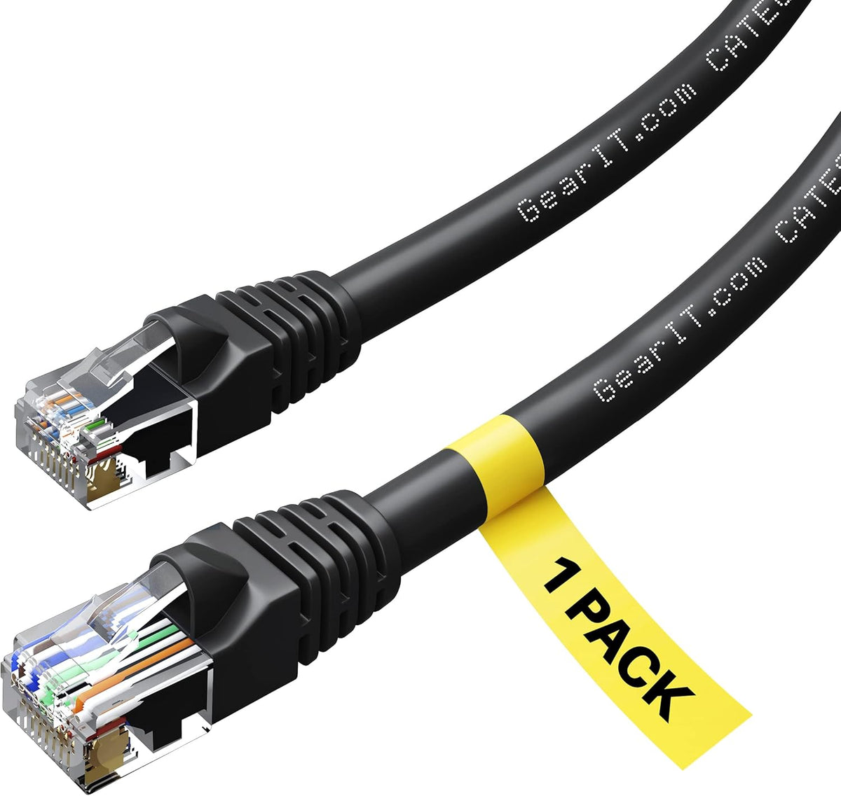 Cat 6 Ethernet Cable 10 ft (10-Pack) Black W765