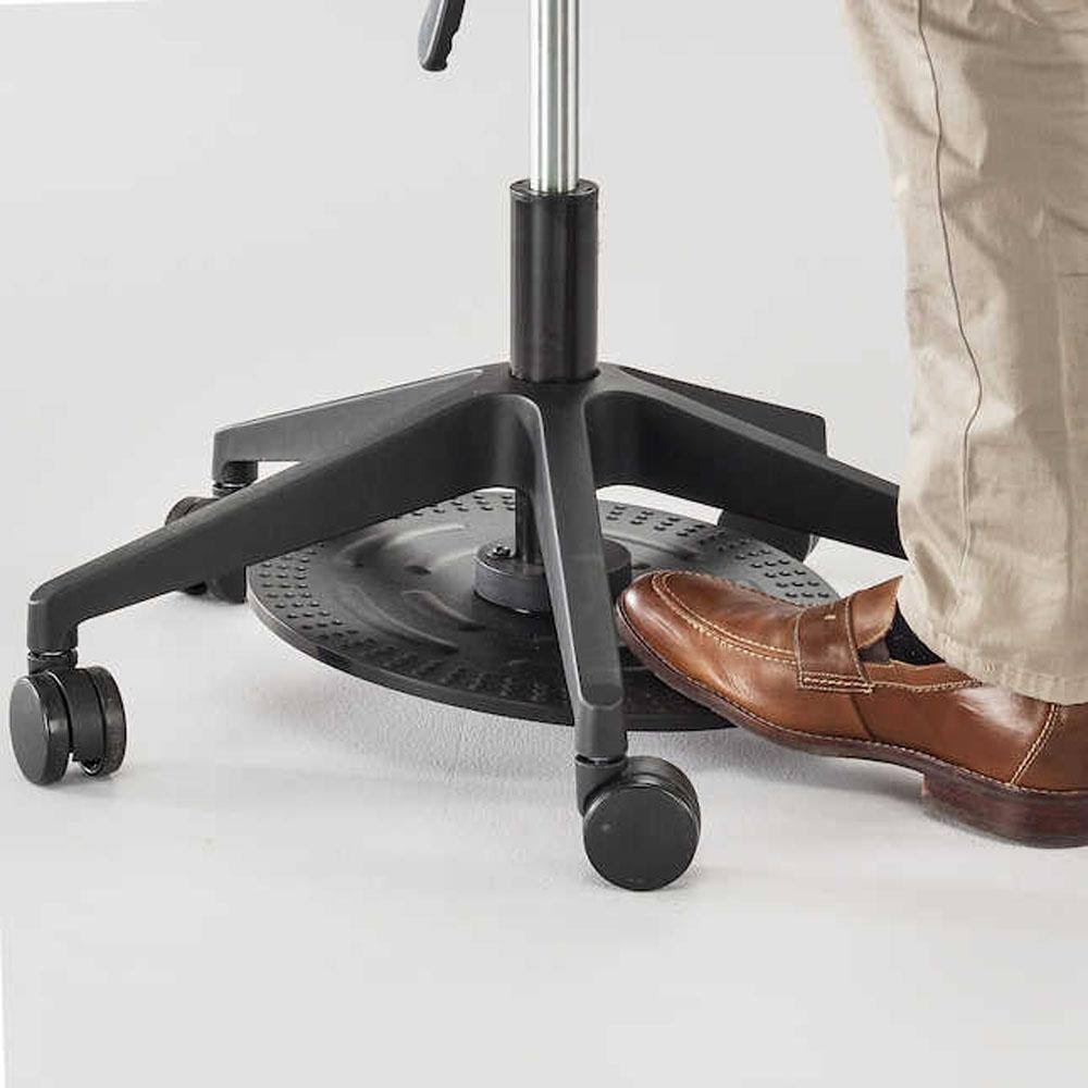 Saddle Swivel Stool with Plastic and Vinyl L66407
