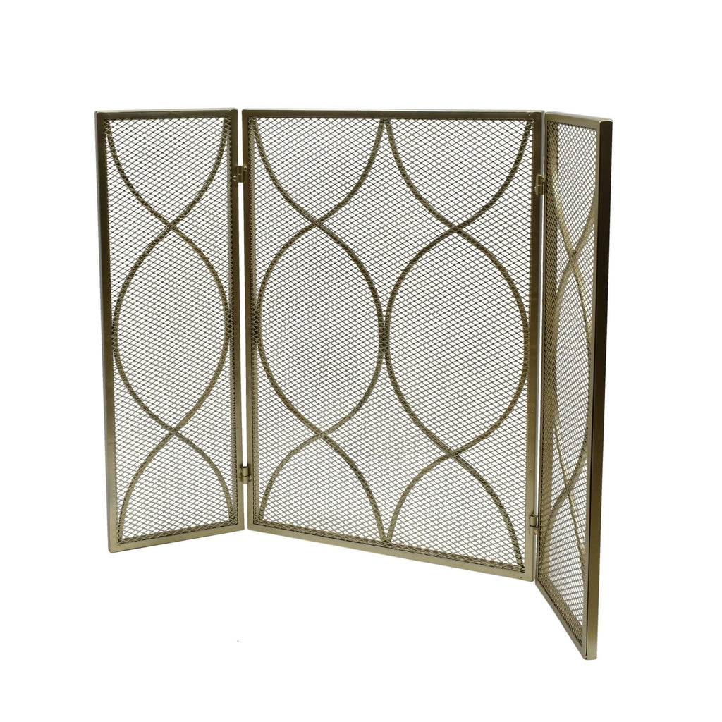 Three Panel Iron Firescreen Y17488