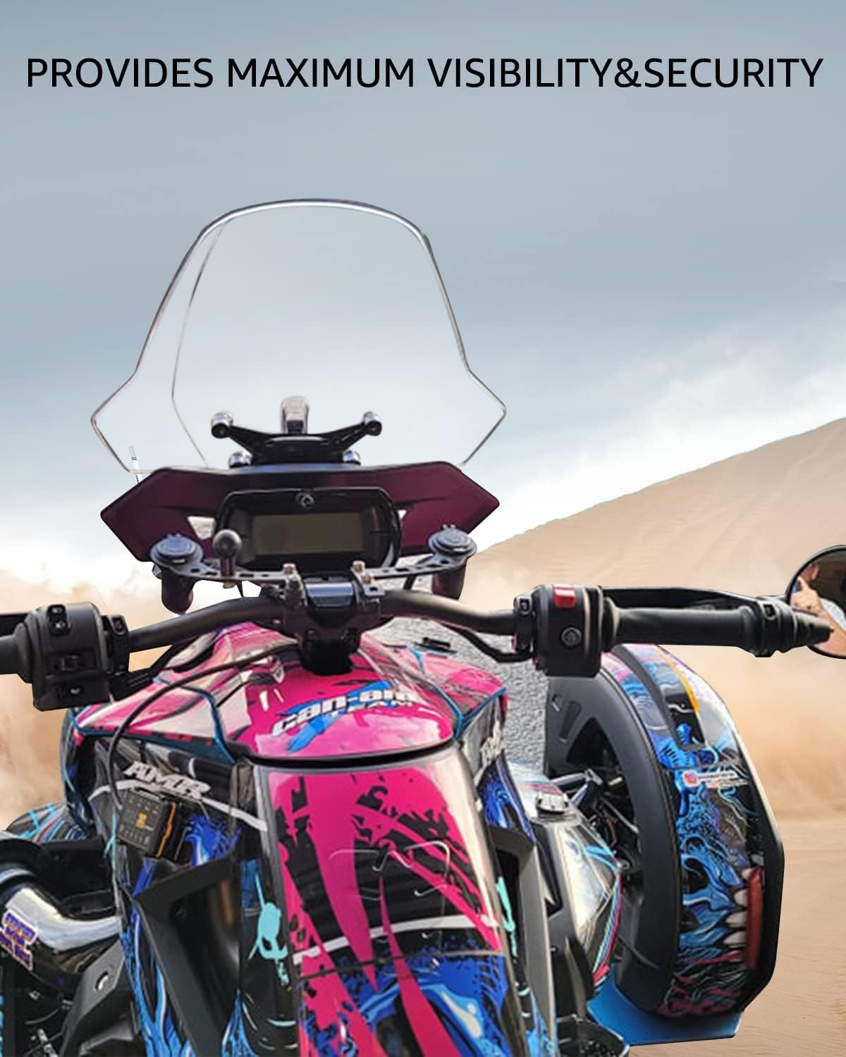 Adjustable Windshield for Can Am Ryker R4381