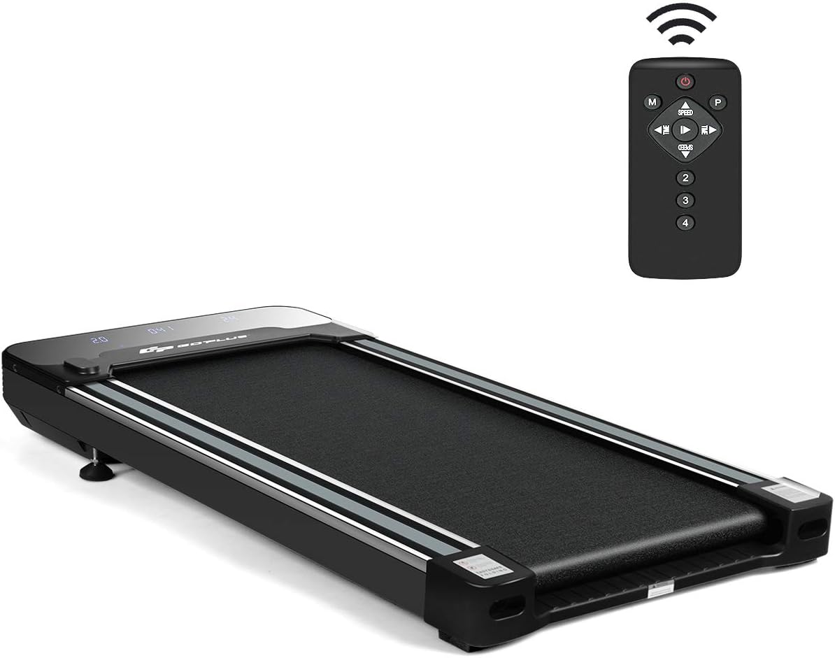Under Desk Treadmill Walking Pad with LED Display and Wireless Remote Control J526115