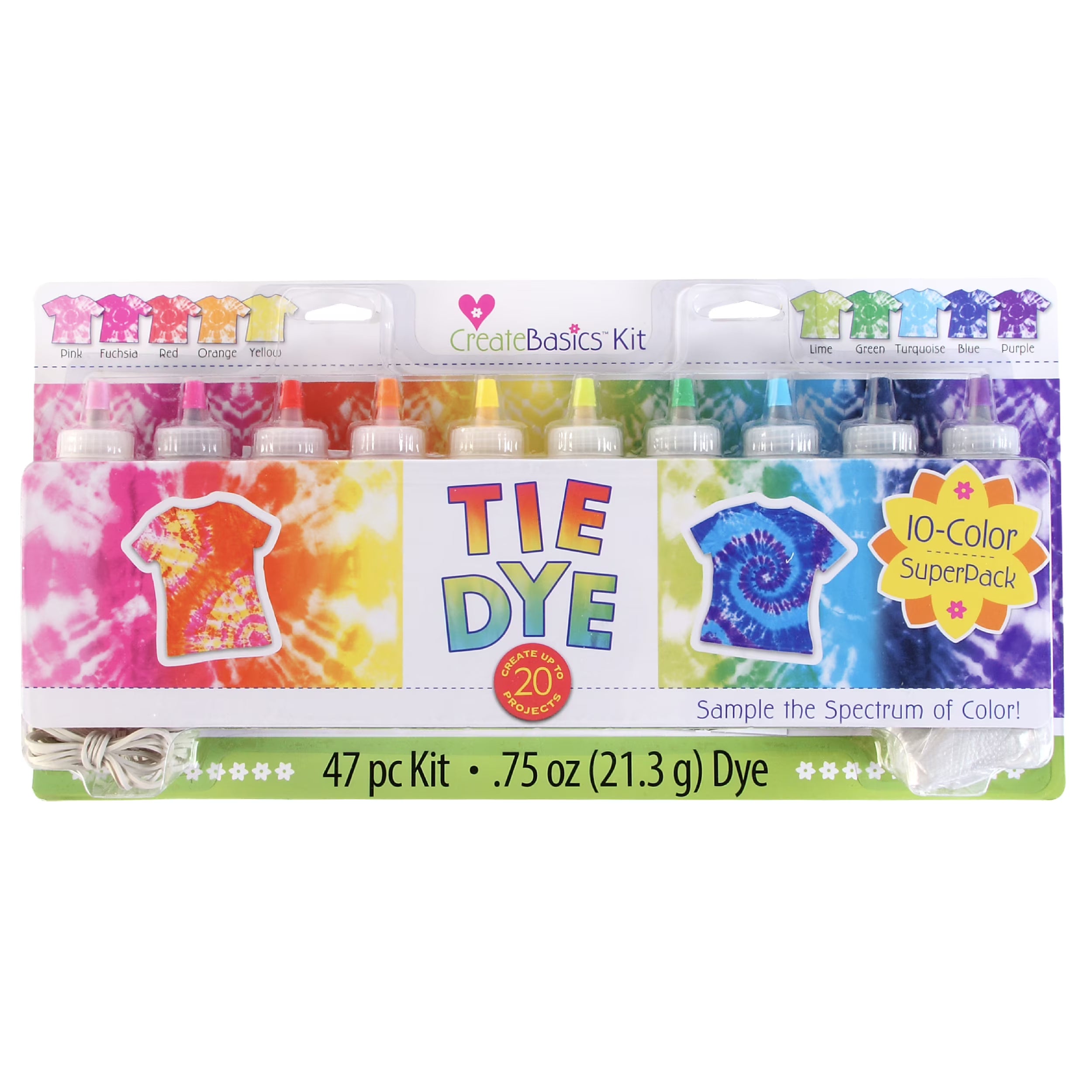 10 Color Tie Dye Kit E90722