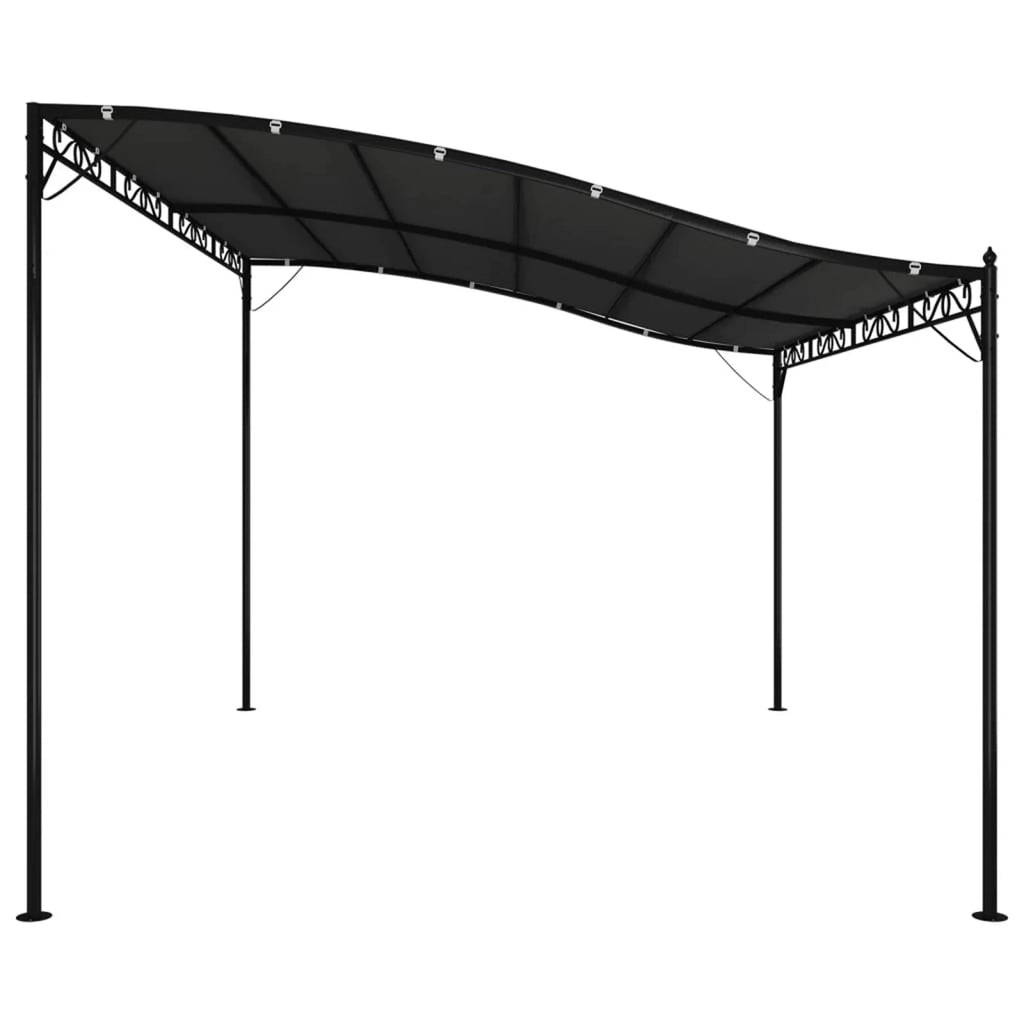 Anthracite 13.1'x9.8' 0.6 ozft² Fabric and Steel Canopy K785