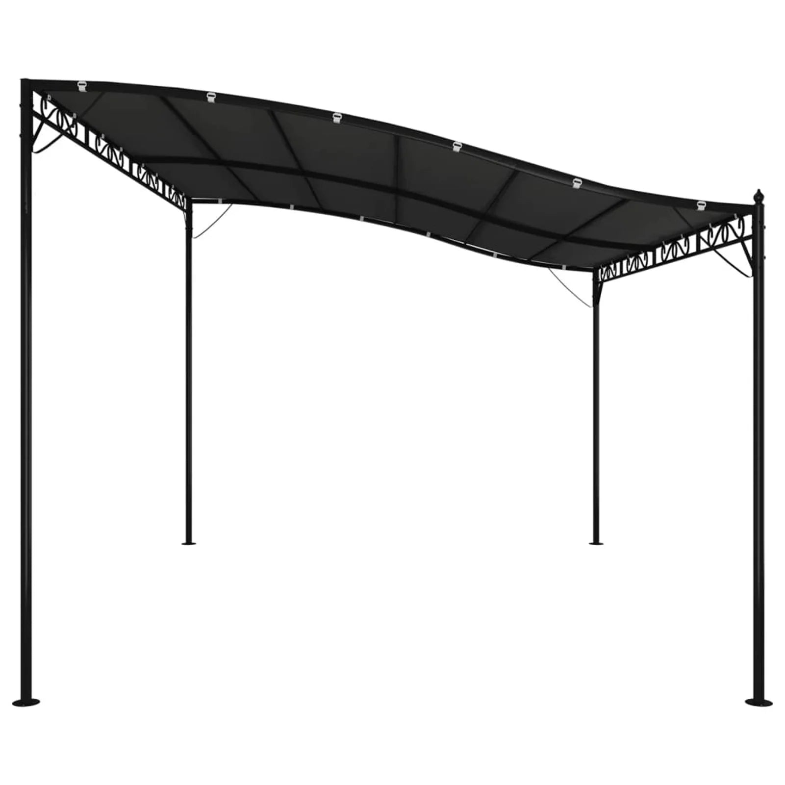 Anthracite 13.1'x9.8' 0.6 ozft² Fabric and Steel Canopy K785