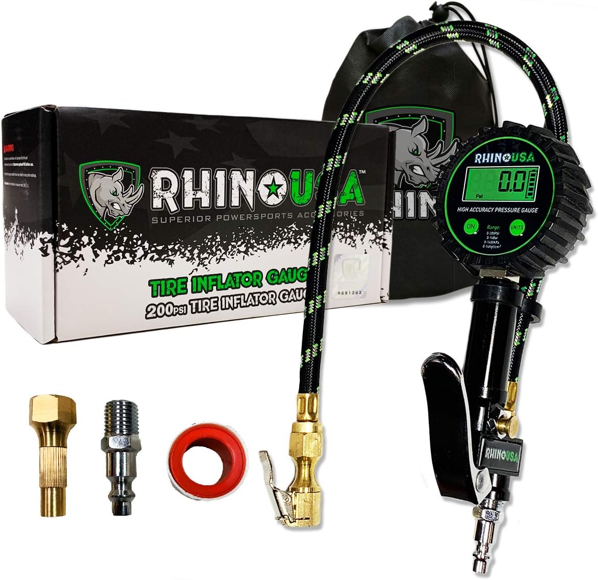 Digital Tire Inflator with Pressure Gauge (0-200 PSI) L500505