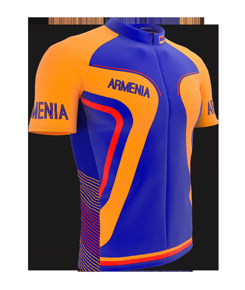 Armenia Full Zipper Bike Short Sleeve Cycling Jersey for Women - Size XS O8824