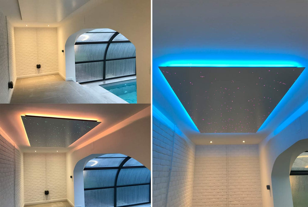450pcs 0.03in 9.8ft RGBW LED Fiber Optic Star Ceiling Light Kit M119