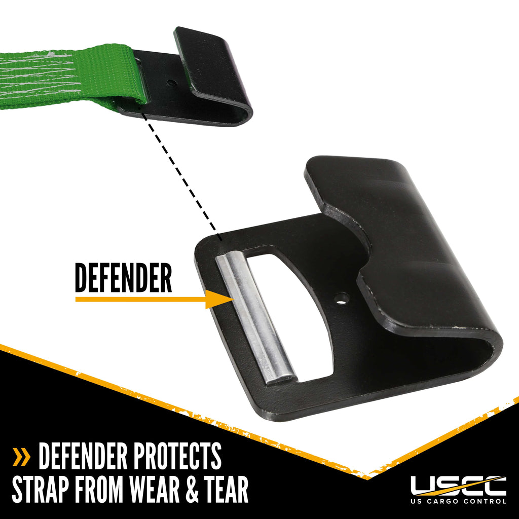 Green Ratchet Strap with Black Flat Hook L86261
