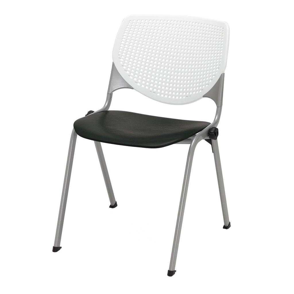 Yellow Stack Chair with Perforated Back T4710