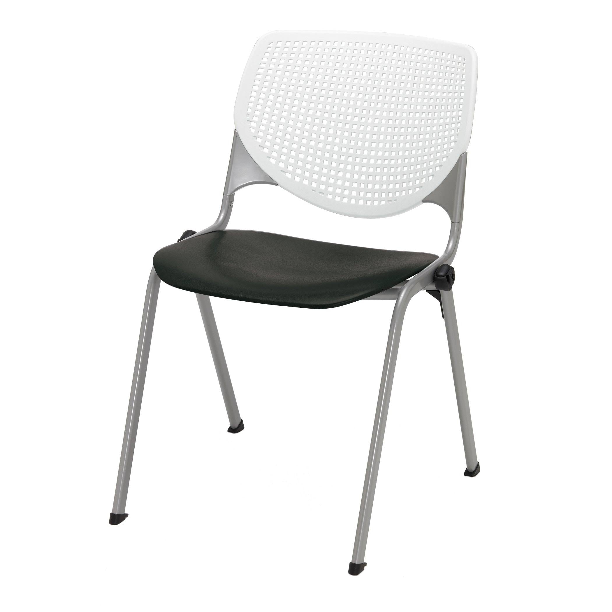 Yellow Stack Chair with Perforated Back T4710