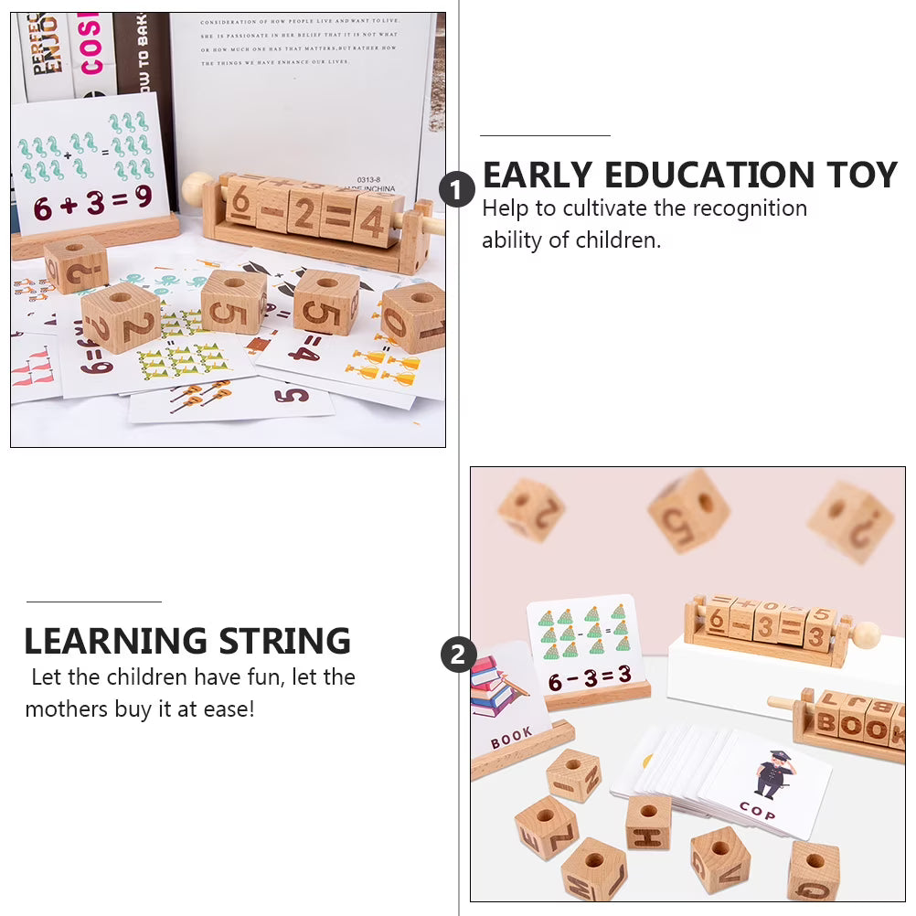 Wooden Learning String Toy Building Blocks V74922
