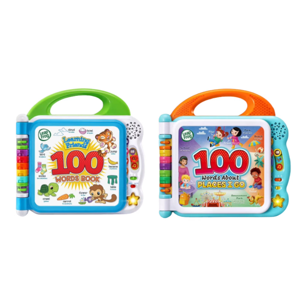 100 Words Book and 100 Words About Places I Go Set, Bilingual F3822