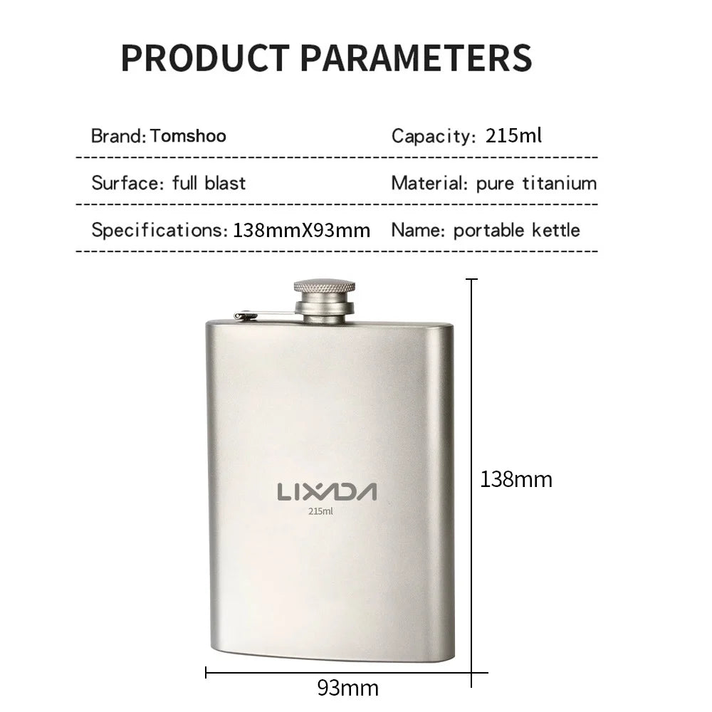 Ti Flask 215ml Wine Bottle I7417