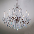 8 Light Gold Plated Crystal Chandelier U693862