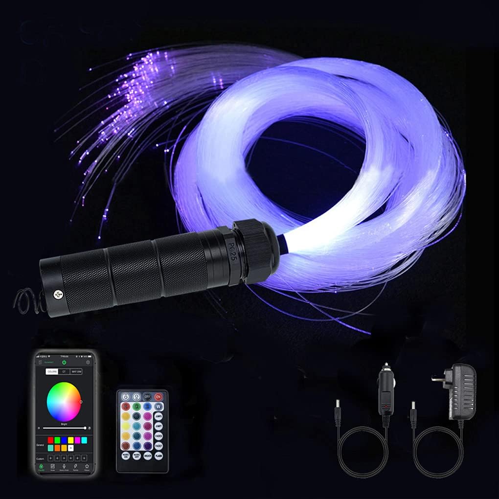 450pcs 0.03in 9.8ft RGBW LED Fiber Optic Star Ceiling Light Kit M119