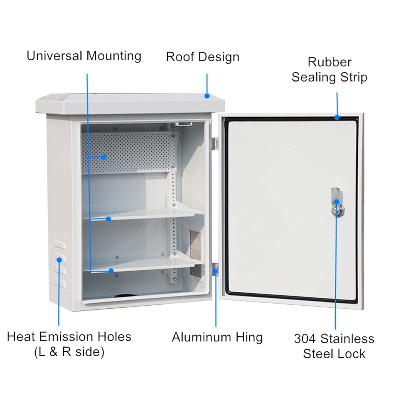 Outdoor Stainless Steel Junction Box IP55 with Mounting Plate T441