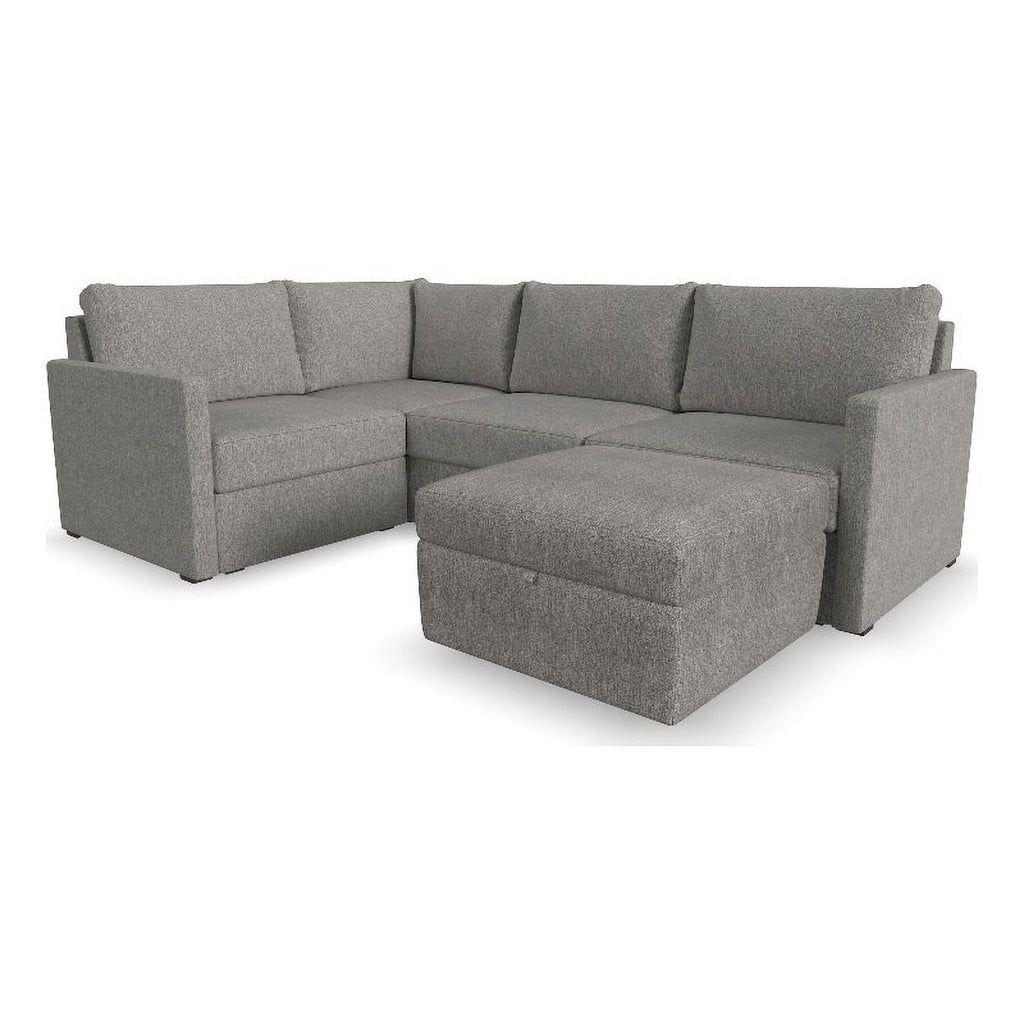 Gray 4 Seat Sectional with Performance Fabric X681