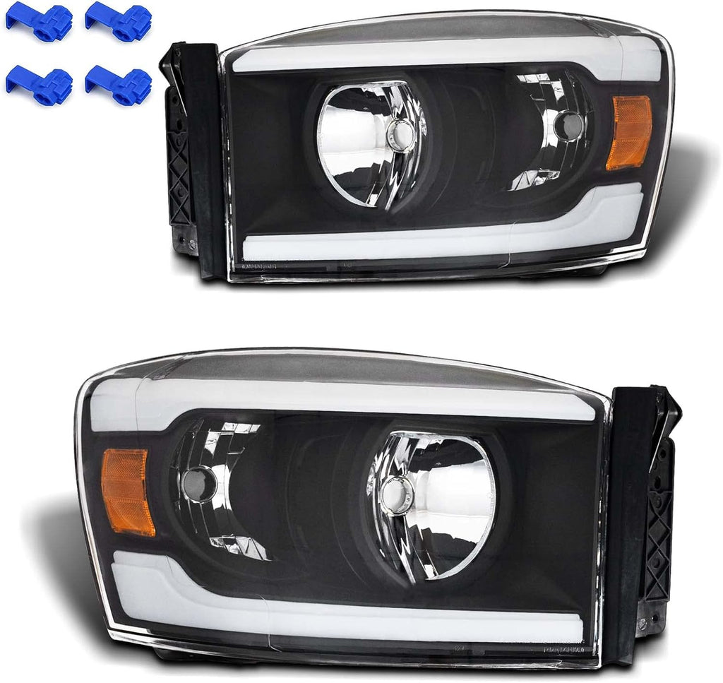 Chrome Housing LED Headlight Assembly with Sequential Turn Signal P248303