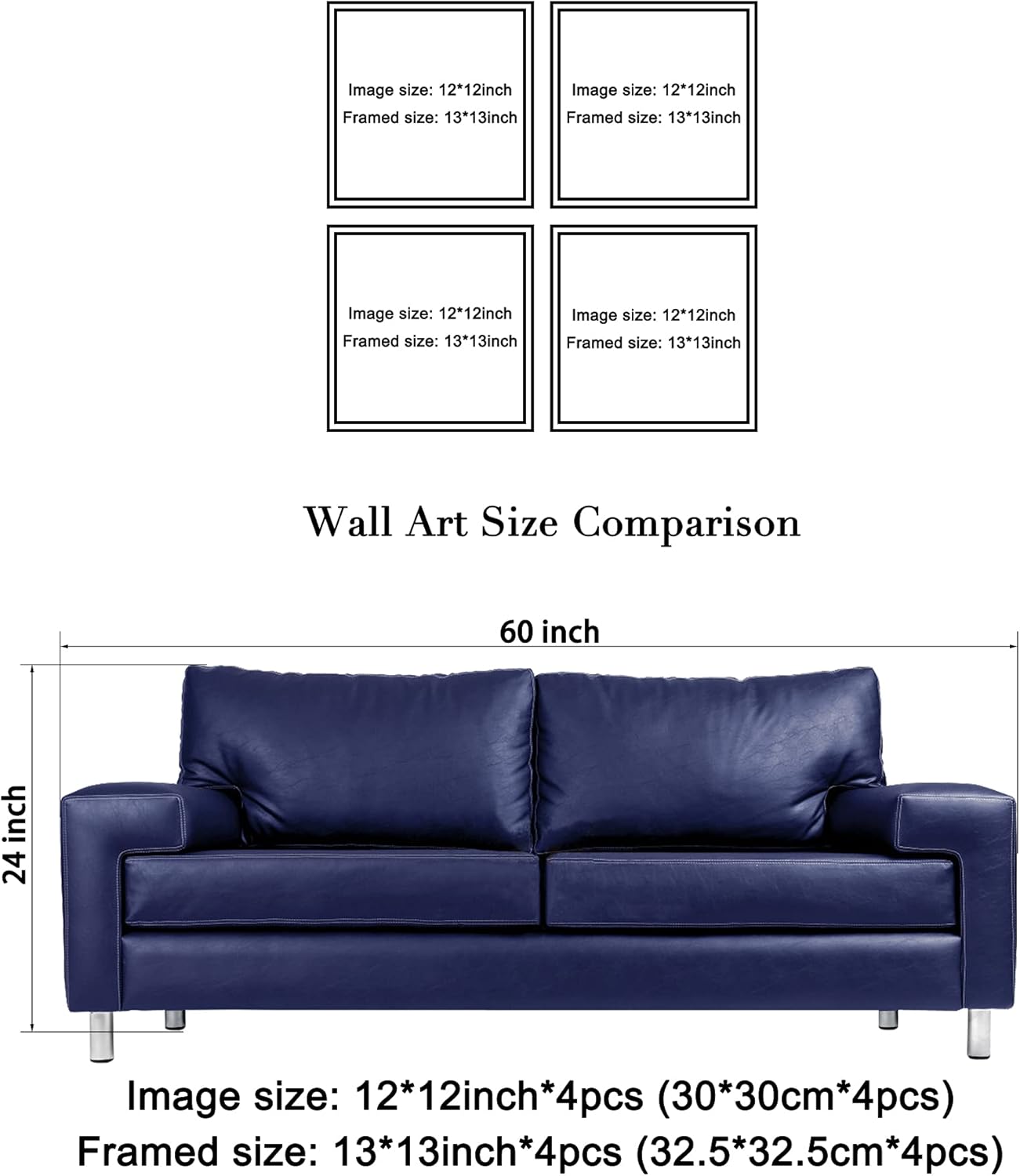 Black and White 4 Panels Giclee Canvas Prints R849