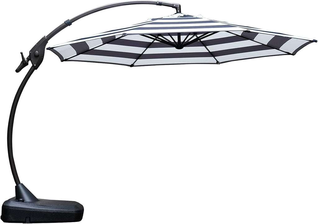 Brick Red 11 FT Aluminum Cantilever Umbrella with Base L99539