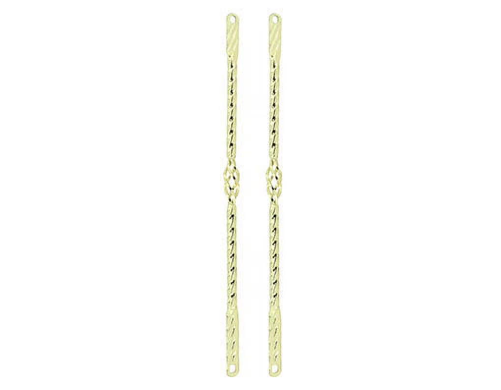 Gold Twisted Spring Fork Bars Y967
