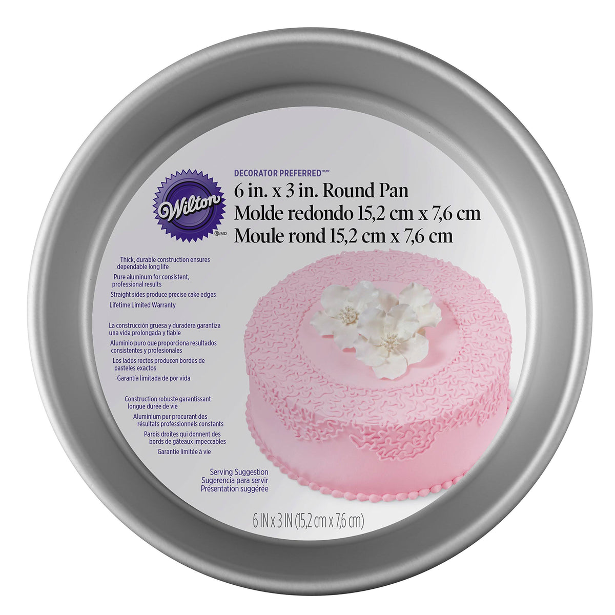 Round Cake Tin, Aluminium, 15cm I940942