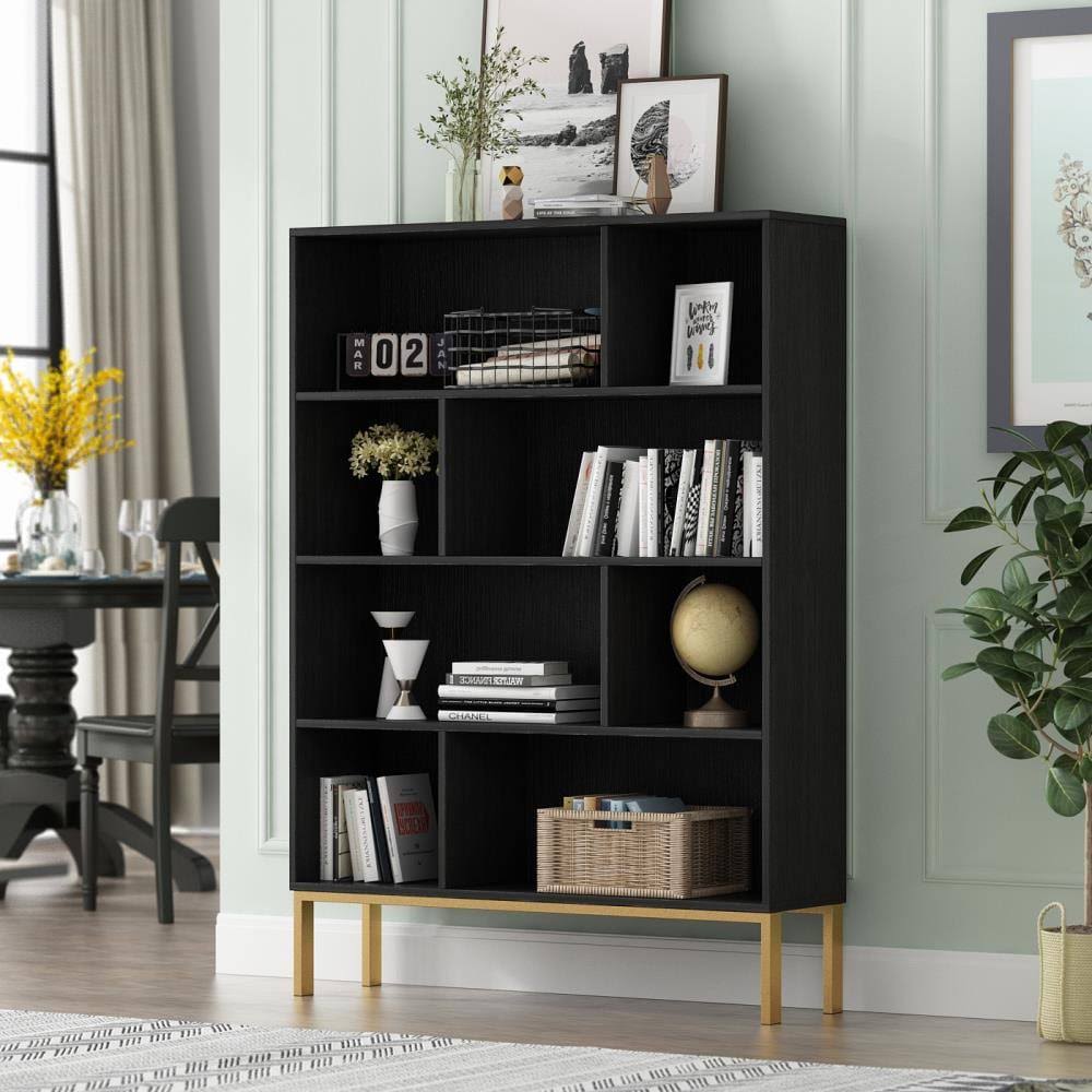 Black 4-Tier Bookcase O474291