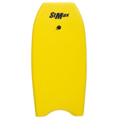 Yellow 34 Inch EPS Core Bodyboard with Wrist Leash P115