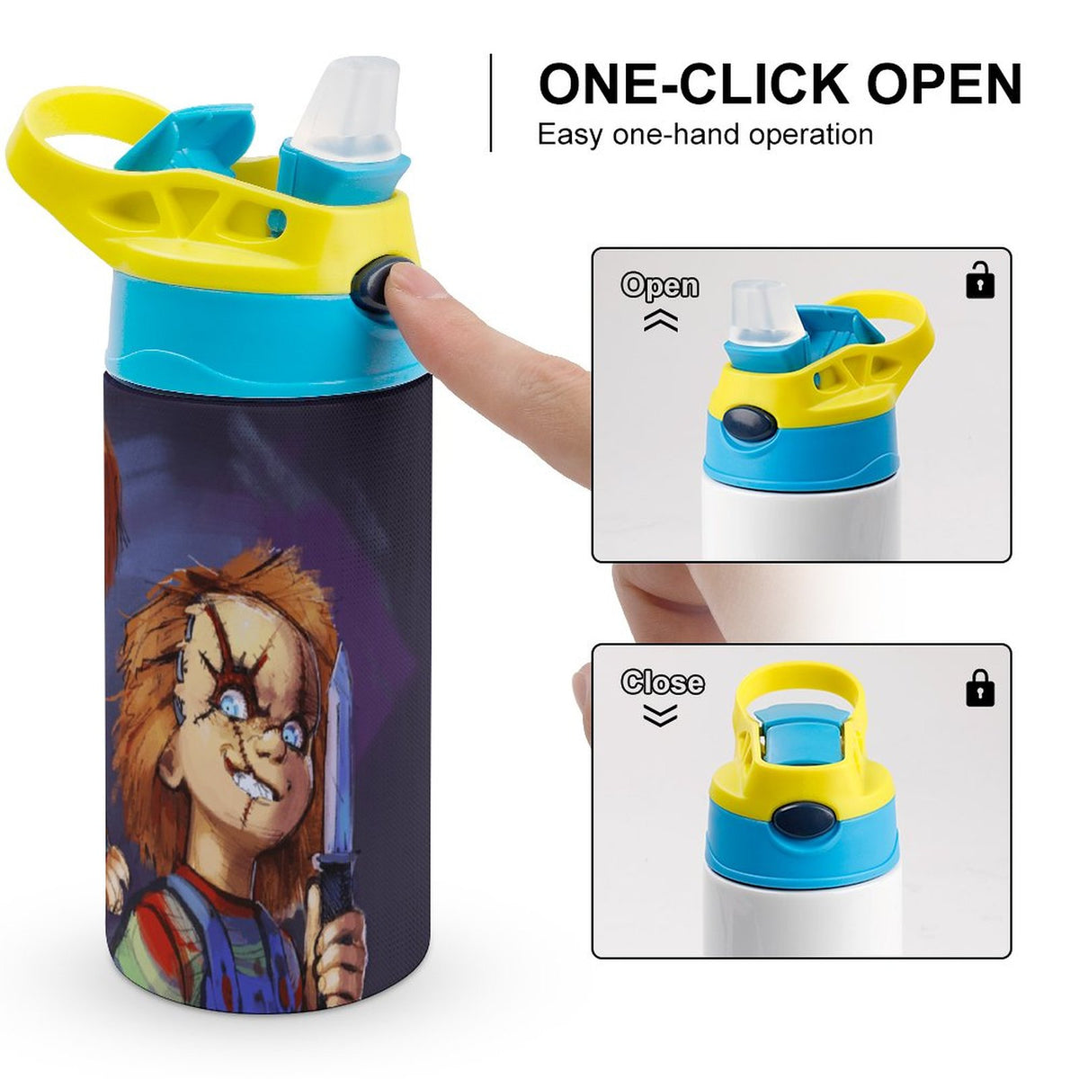 Insulated Stainless Steel Water Bottle with Straw Z5626