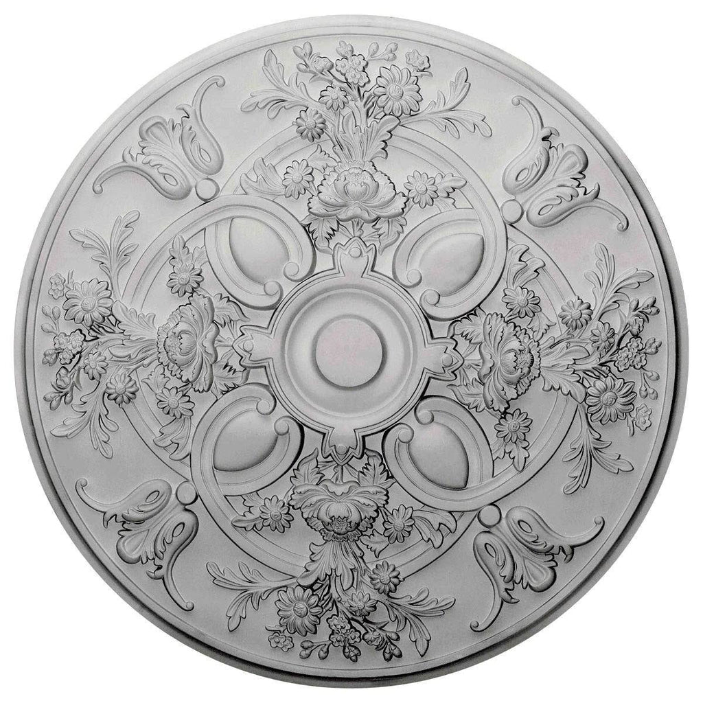 31 1/4x22OD x 2 1/4x22P Hand-Painted Flash Copper Ceiling Medallion F18169
